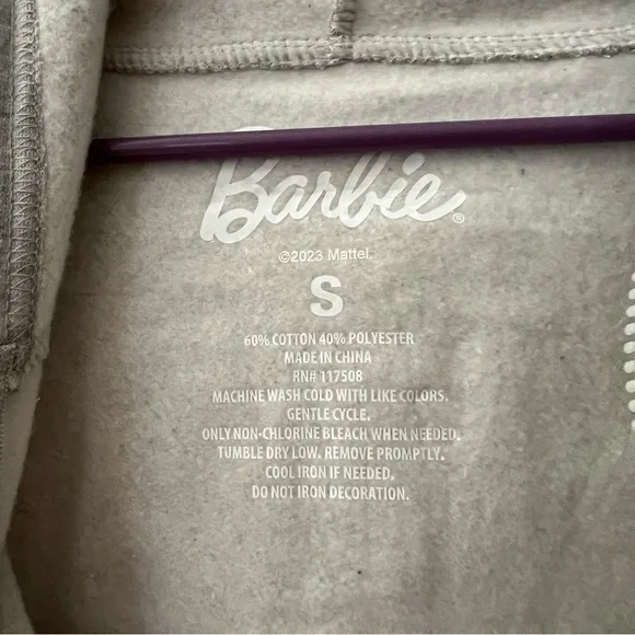 NWT Barbie Grey Zipper Jacket - Picture 4 of 4